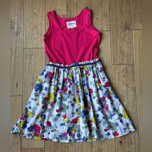 Johnnie B Pink Tank Floral Print Dress size Small